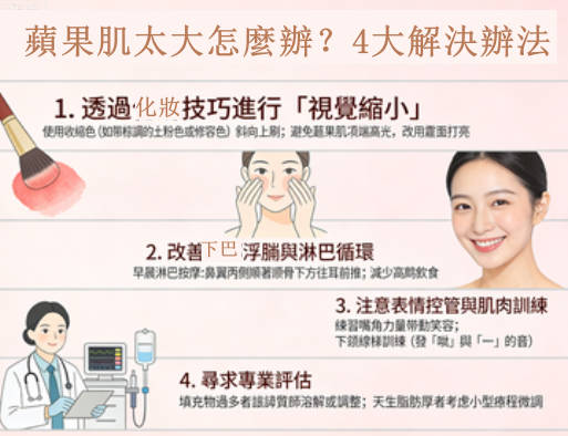 蘋果肌太大怎麼辦