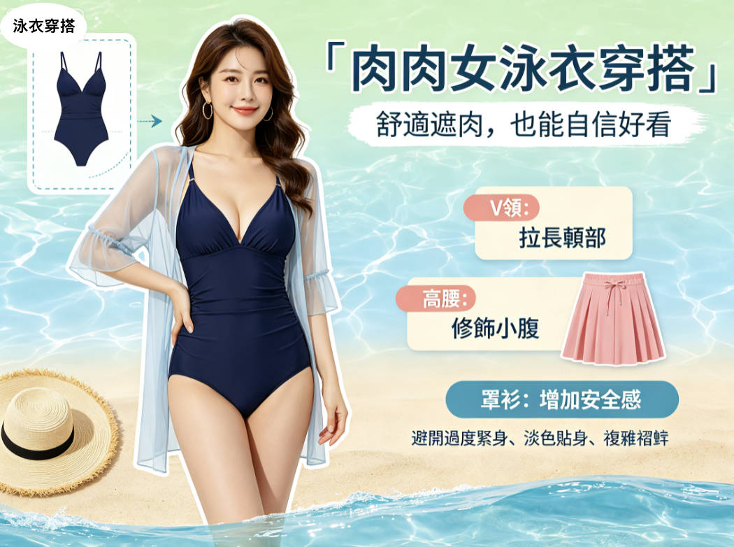 泳衣穿搭
