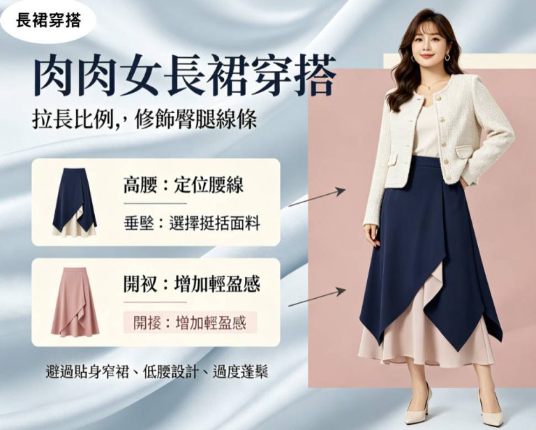 肉肉女長裙穿搭